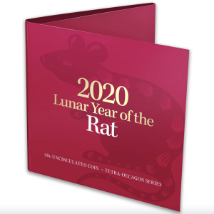 2020 50c Lunar Year of the Rat uncirculated coin